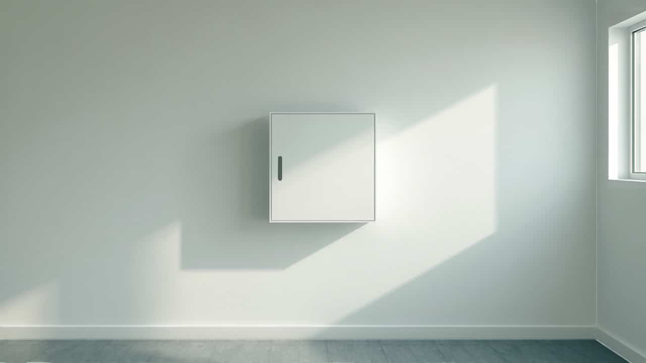 Tarifa de luz para coche eléctrico: cuál elegir - Punto Recarga Hogar Wallbox en la pared de un garaje luminoso con luz natural